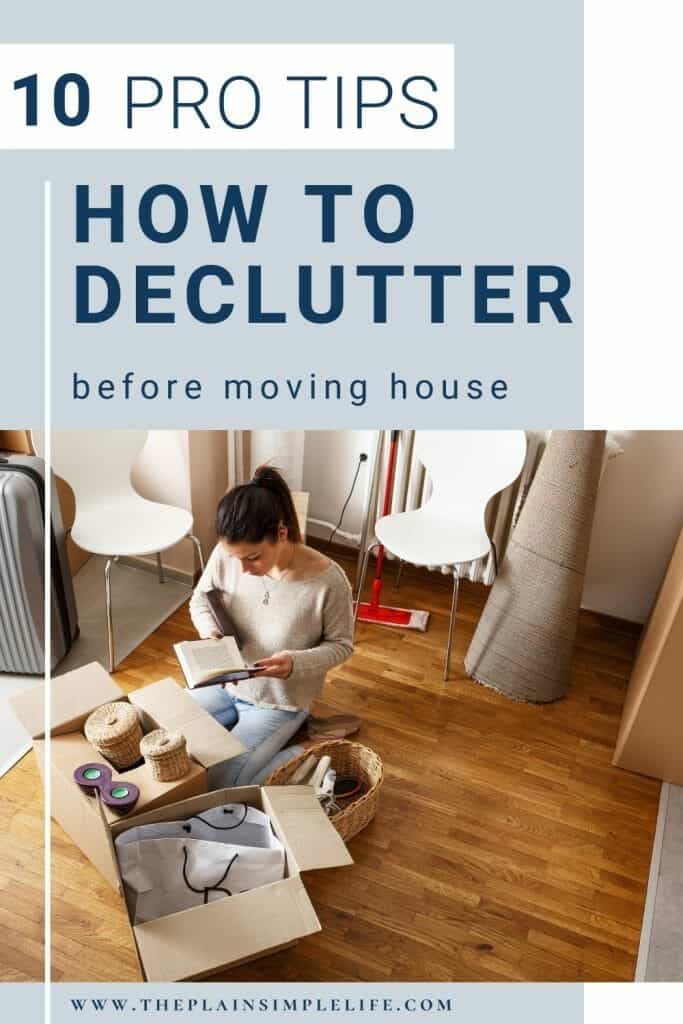 how to declutter before a move pin