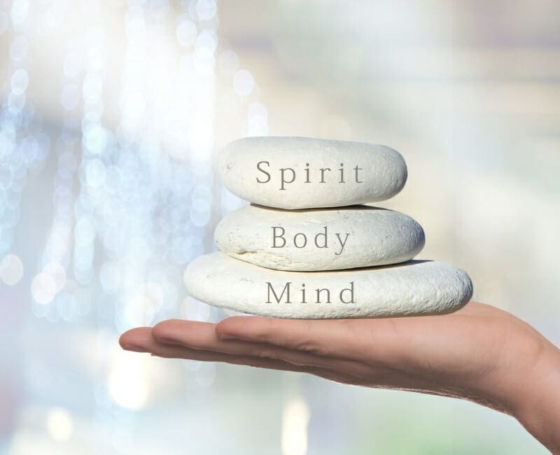 Minimalist mindset: Stones that say spirit, body & mind