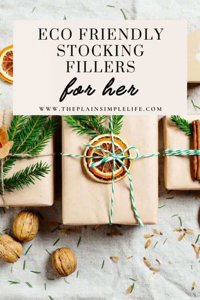 Eco friendly stocking fillers for her Pinterest Pin