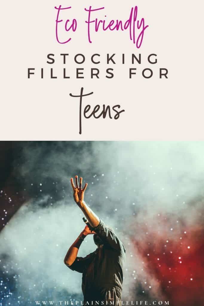 Eco friendly stocking fillers for teens Pinterest Graphic