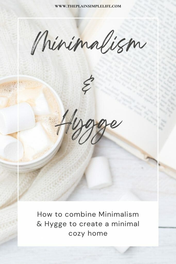 Minimalism and Hygge cosy home Pin