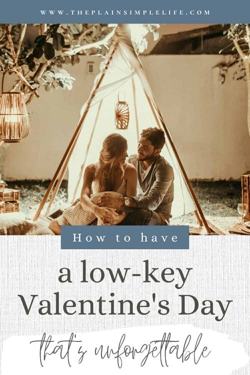 Low key minimalist Valentine's Day Pinterest Pin