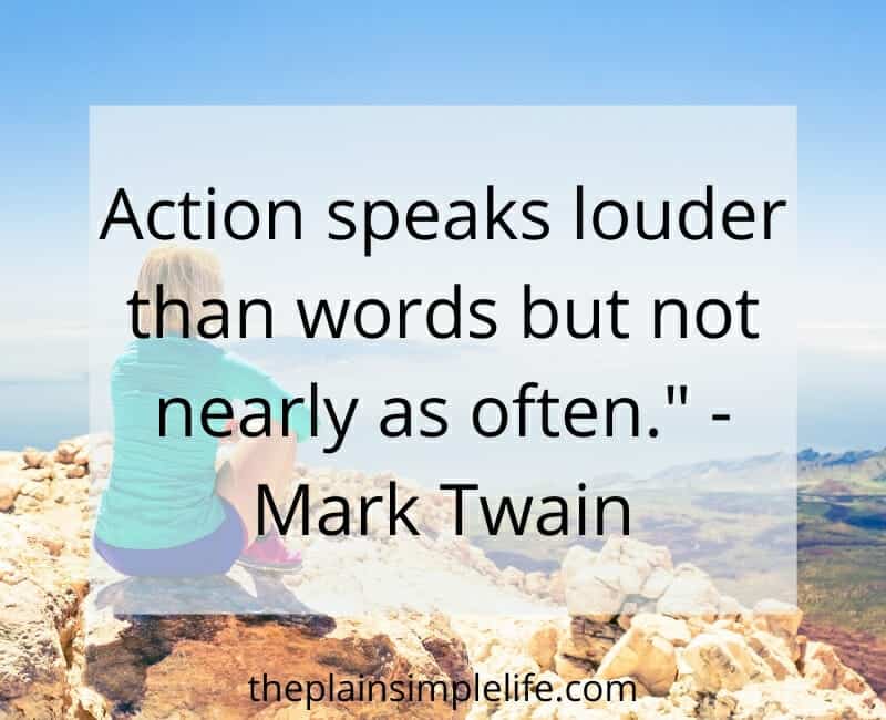 Intentional living quotes: Mark Twain Quote