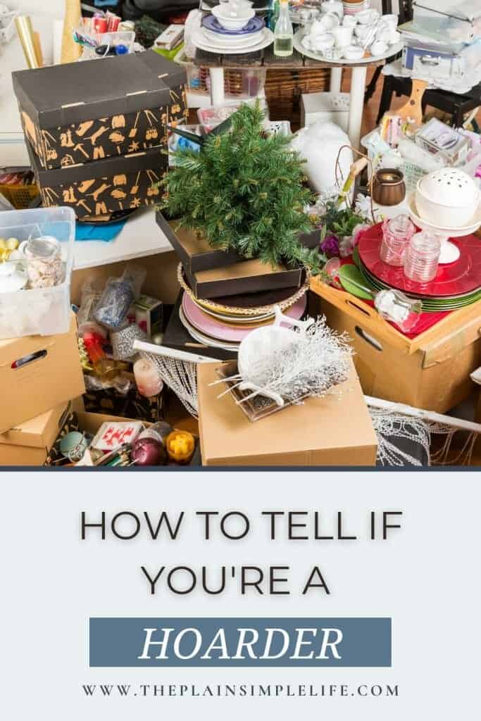 Decluttering tips for hoarders pin