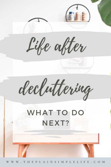 Life after decluttering Pin Template