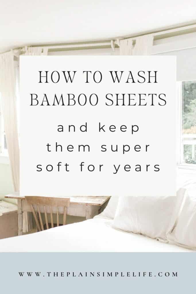 How to wash bamboo sheets Pin