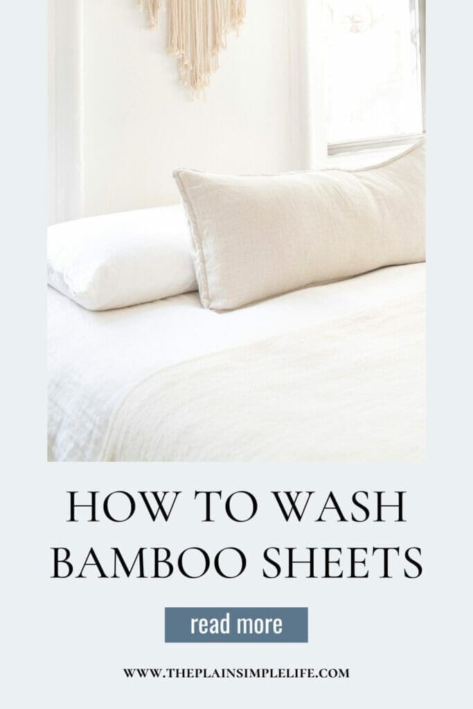 how to wash bamboo sheets pin